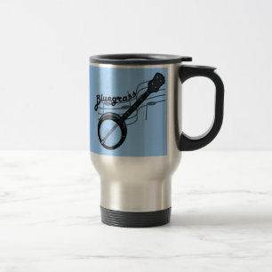Taza De Viaje Música de bluegrass con banjo