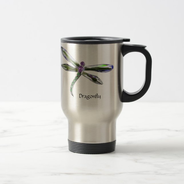 Taza De Viaje Música de viaje de la libélula joyada (Derecha)