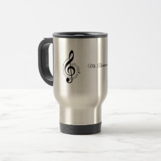 Taza De Viaje Música Notas de viaje personalizado