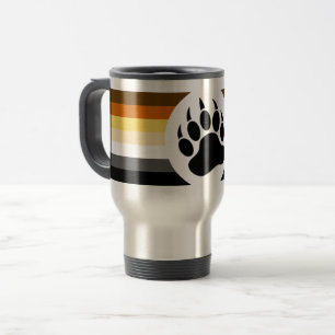 Taza De Viaje Muy Guay Gay Bear Pride Bandera Bear Paw