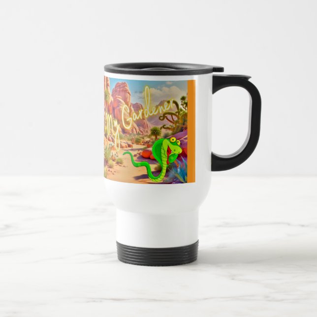Taza De Viaje 'My Gardener' Desert Garden Travel Mug (Derecha)
