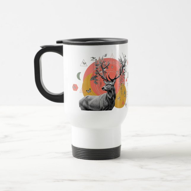 Taza De Viaje Mystic Deer Collage (Izquierda)