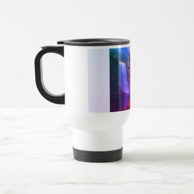 Taza De Viaje Mystic Wolf Forest Mug (Izquierda)