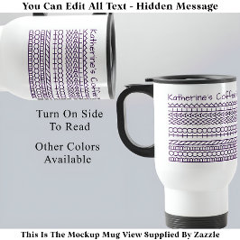Taza De Viaje Nacido en Walk & Name Hidden Message 143PW Walking