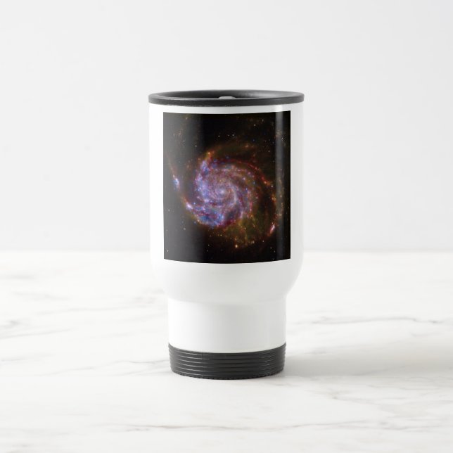 Taza De Viaje Nacimiento estelar en el volante: Galaxia M101 (Centro)