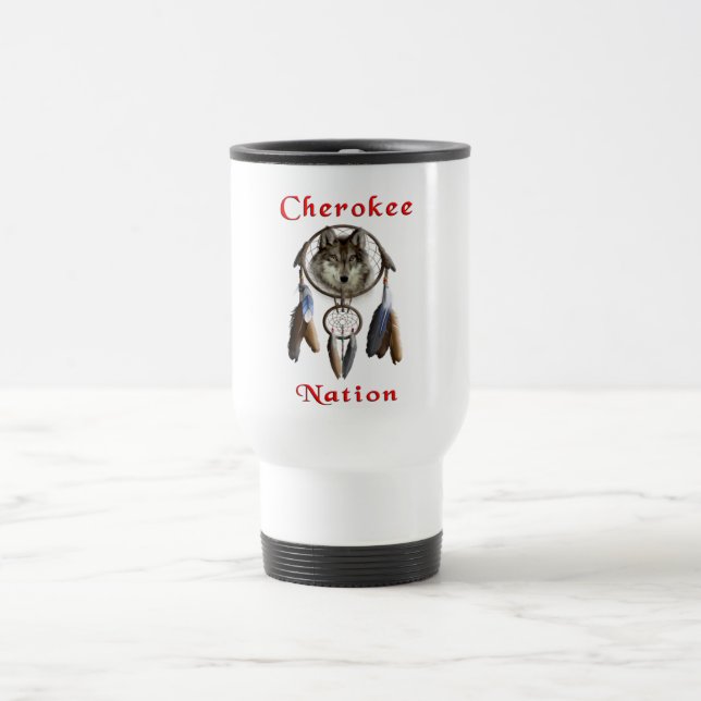 Taza De Viaje Nación de Cherokee (Centro)