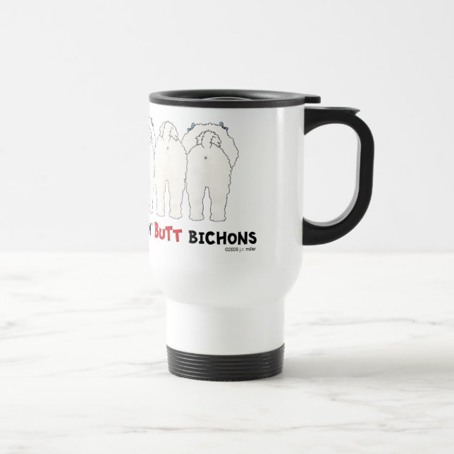 Taza De Viaje Nada empalma Bichons (Derecha)