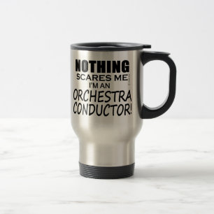 Taza De Viaje Nada me asusta conductor de orquesta
