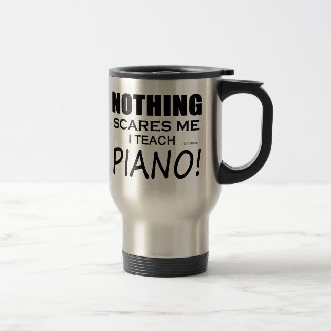 Taza De Viaje Nada me asusta el piano (Derecha)