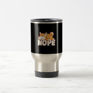 Taza De Viaje Napping shiba inu   regalo de mascota perezoso de 