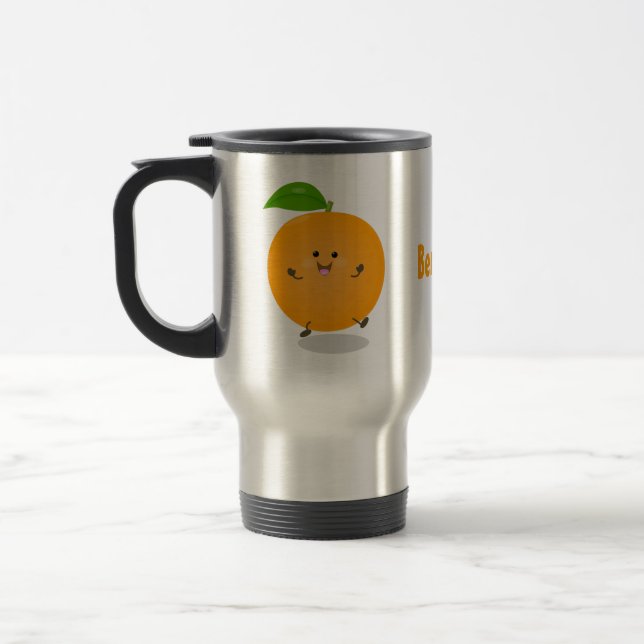 Taza De Viaje Naranja de danza dulce cítricos (Izquierda)