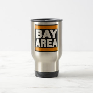 Taza De Viaje Naranja del área de la bahía