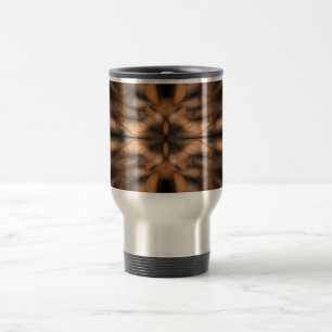 Taza De Viaje Naranja fantasía patrón orgánico