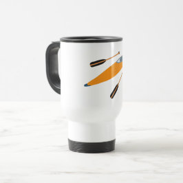 Taza De Viaje Naranja Kayak con Oars