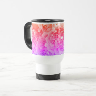 Taza De Viaje Naranja, rosa, Rosas púrpura