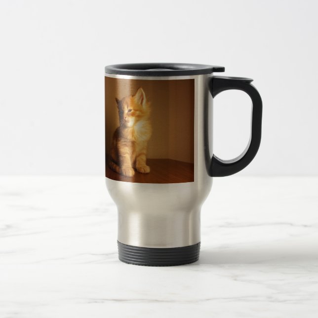 Taza De Viaje Naranja Tabby Kitten (Derecha)