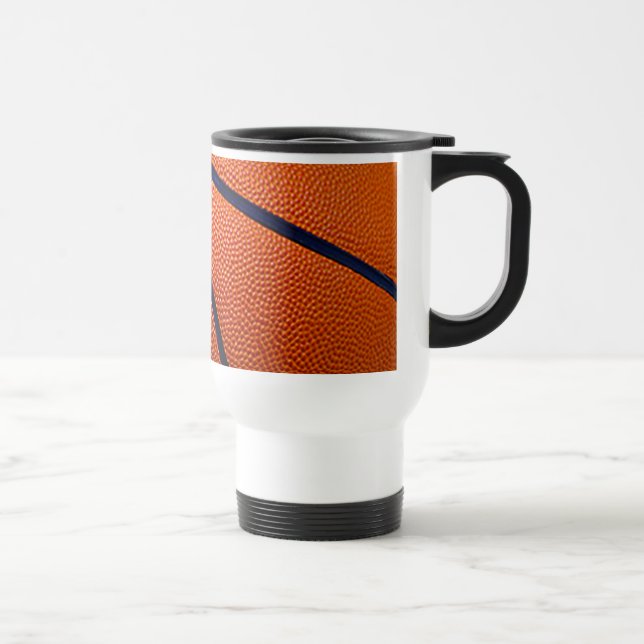 Taza De Viaje Naranja y baloncesto negro (Derecha)