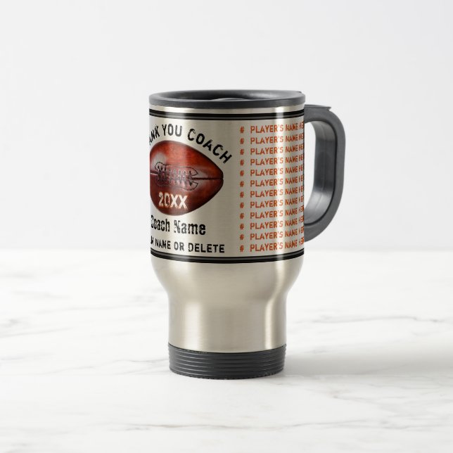 Taza De Viaje Naranja y regalos personalizados negro del (Anverso derecho)