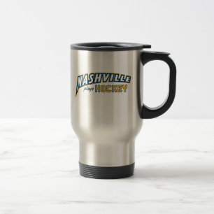 Taza de viaje Nashville juega hockey