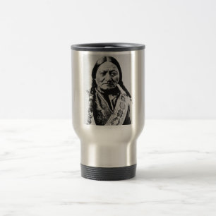 Taza De Viaje Nativo Americano: Lakota Toro Sentado Fuerte Bufor