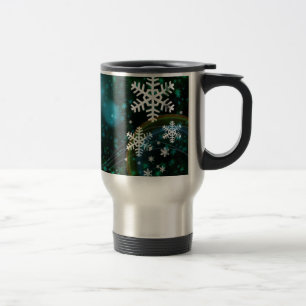 Taza De Viaje Naturaleza de copo de nieve digital Destino de amo