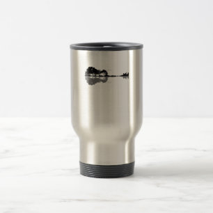 Taza De Viaje Naturaleza de guitarra acústica música de fondo gu