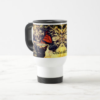 Taza De Viaje Naturaleza de la mariposa monarca personalizada