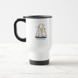 Taza De Viaje Navegador Náutico Costero de Monterey