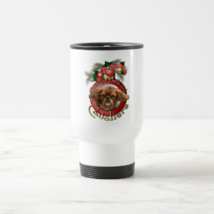 Taza De Viaje Navidad - cubierta los pasillos - Cavaliers - rubí