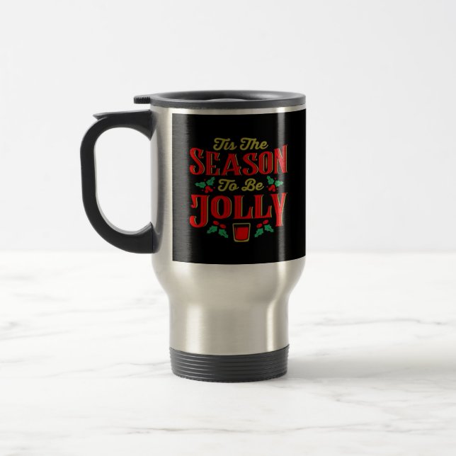 Taza De Viaje Navidad Es La Temporada (Izquierda)