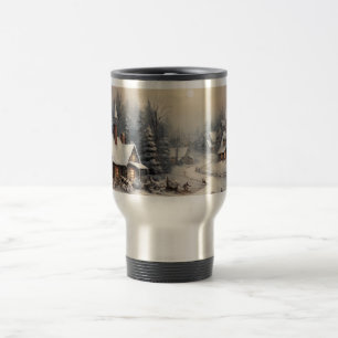 Taza De Viaje Navidad Merry Christmas vintage