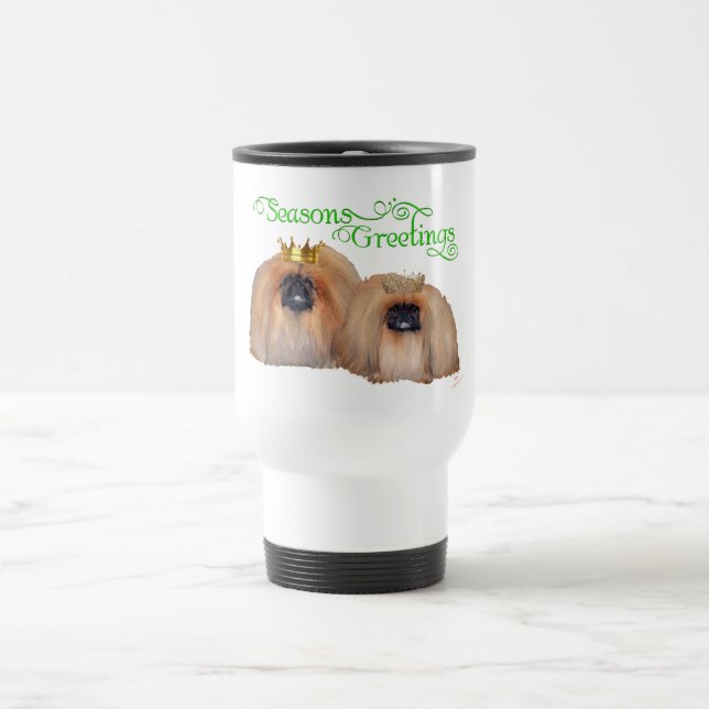 Taza De Viaje Navidad pequinés (Centro)