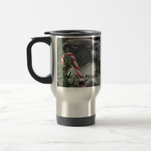 Taza De Viaje Navidades australianos de Koala Candy Cane