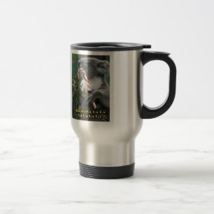 Taza De Viaje Navidades australianos Koala con Candy Cane