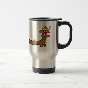 Taza De Viaje Navidades Dachshund