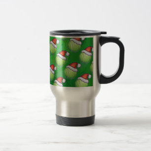 Taza De Viaje Navidades de bolas de tenis Green