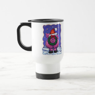 Taza De Viaje Navidades de cerdo