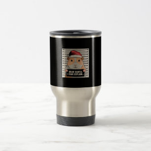 Taza De Viaje Navidades de cerdo de Guinea Cavy Querido Papá Noe