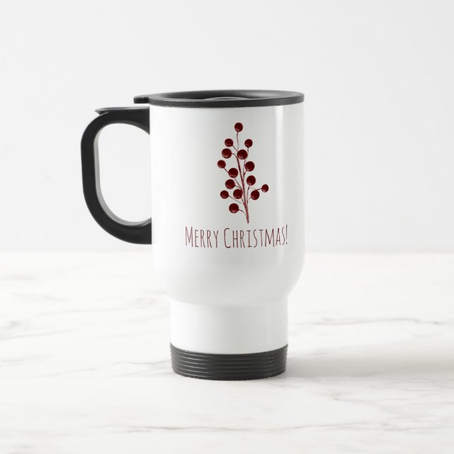 Taza De Viaje Navidades de cerezo rojo (Izquierda)