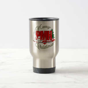 Taza De Viaje Navidades de enfermería psiquiátrica-mental de PMH