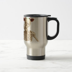 Taza De Viaje navidades de la pesadilla del esqueleto