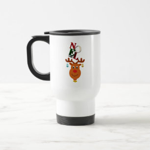 Taza De Viaje Navidades de Noel Deer Bells Bauble Rudolf Snowfla