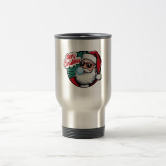 Taza De Viaje Navidades de Retro Vintage Guay Santa Claus