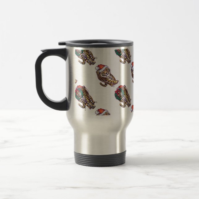 Taza De Viaje Navidades de tigres (Izquierda)