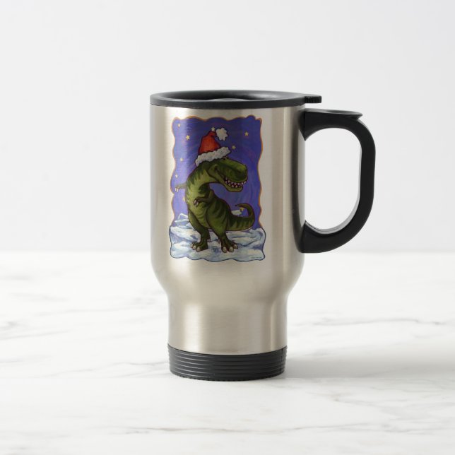 Taza De Viaje Navidades de Tyrannosaurus (Derecha)