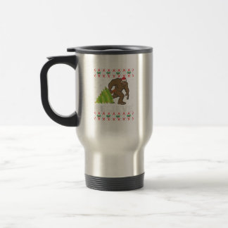 Taza De Viaje Navidades De UGLY Creen Que El Árbol De Sasquatch