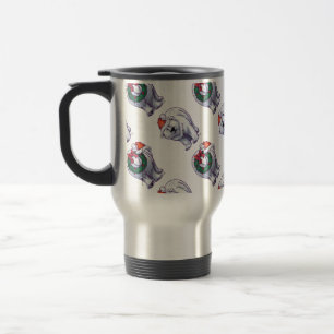 Taza De Viaje Navidades del oso polar