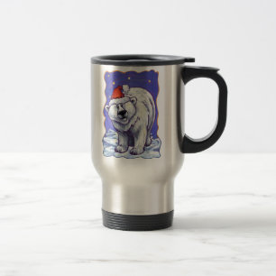 Taza De Viaje Navidades del oso polar