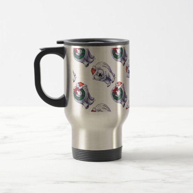 Taza De Viaje Navidades del oso polar (Izquierda)