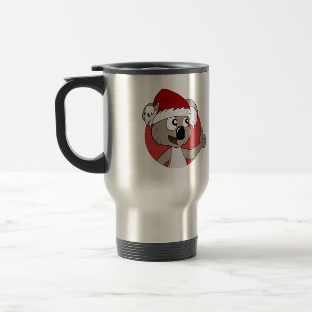Taza De Viaje Navidades koala personalizado (Izquierda)